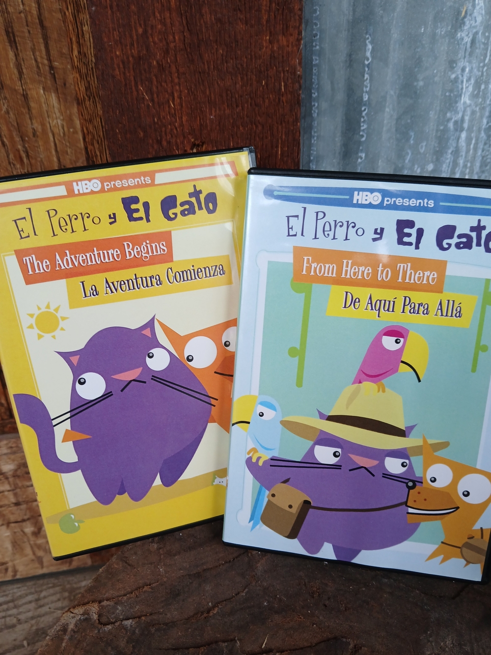 HBO El Perro y El Gato 2 DVD Lot Kids Bilingual English Spanish Learning Discs